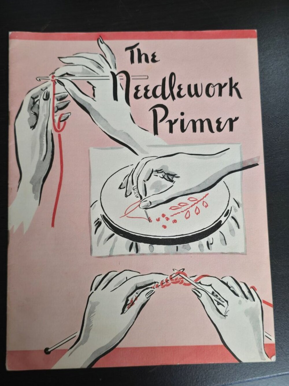 The Needlework Primer Vintage Instructional Book 1950s Crochet & Embroidery
